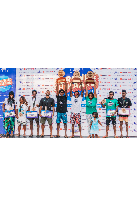 LANCEMENT DE LA LIGUE NATIONALE DE BODYBOARD DES MALDIVES À MALE RAALHUGANDU